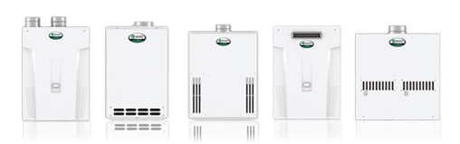 A.O. Smith tankless water heaters ready for installation